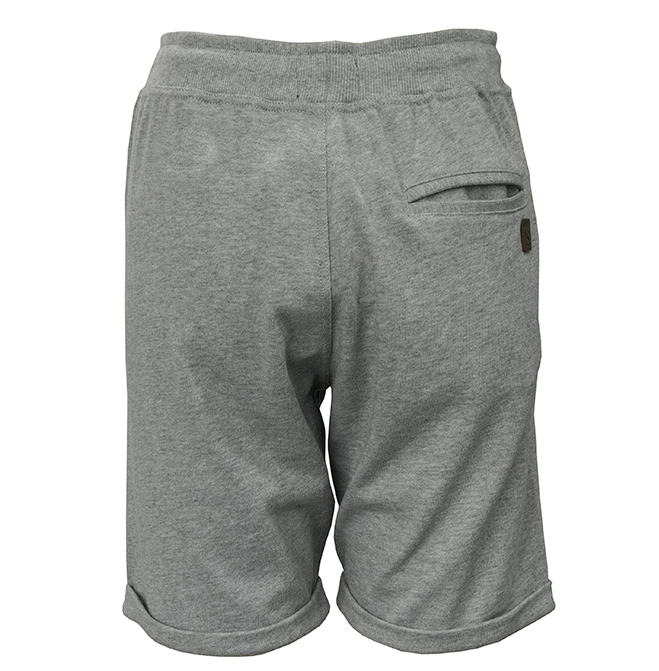 Venta al por mayor pantalones cortos jogger gris jaspeado para hombre