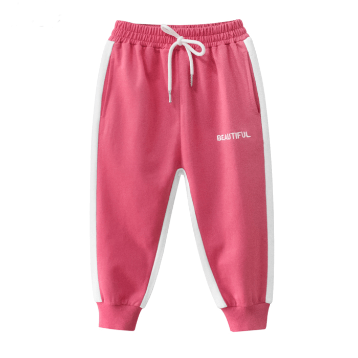 Pantalón jogger de algodón de moda para niñas