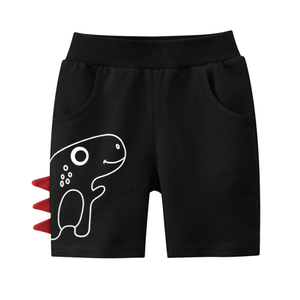 Pantalones jogger cortos cómodos con estampado de dinosaurios para niños