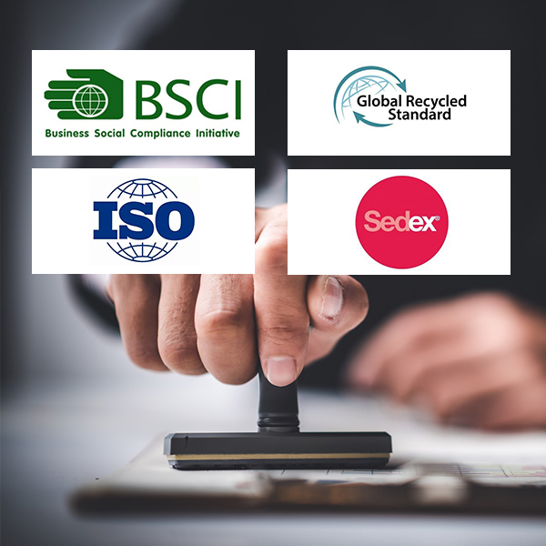 BSCI / ISO9001 / Auditoría Sedex / GRS.