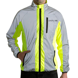 Chaqueta de hombre corriente de ciclismo de moda directamente reflectante de fábrica