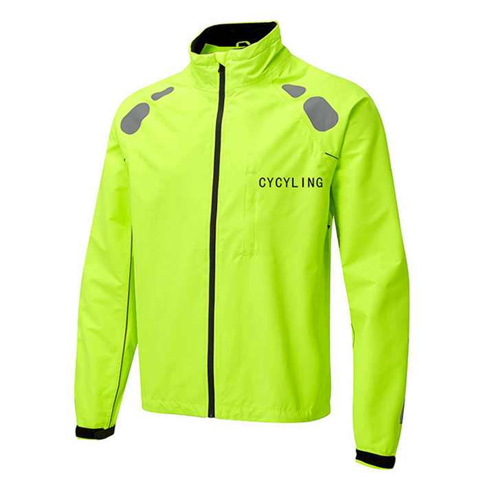 Directamente de fábrica 100% poliéster Moda reflectante Hi Vis Chaqueta de ciclismo