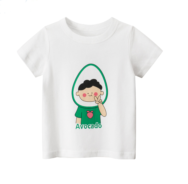 Camiseta de manga corta de moda para niñas.