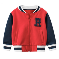 Boys Sports informal con cremallera de béisbol con cremallera