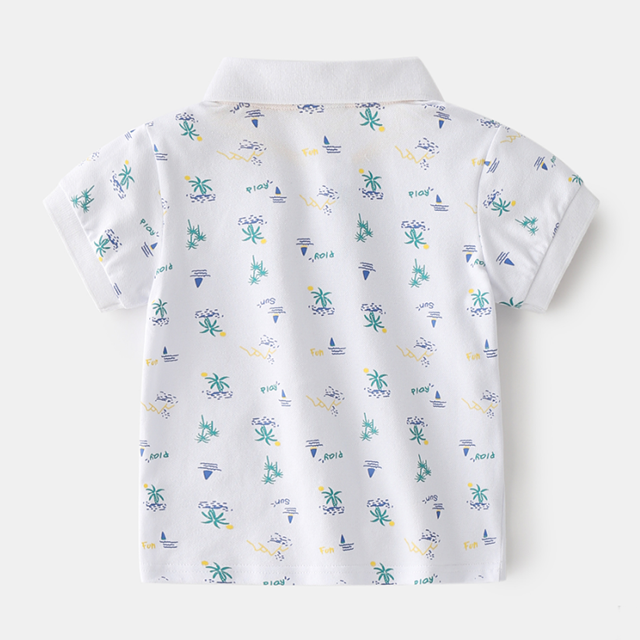 Polo de niño con estampado Hawaii AOP