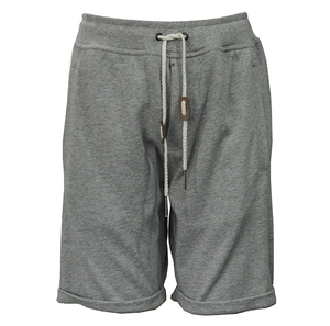 Venta al por mayor pantalones cortos jogger gris jaspeado para hombre