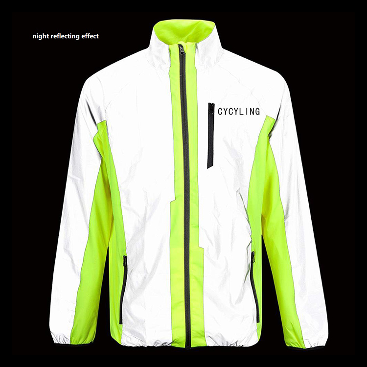 Chaqueta de hombre corriente de ciclismo de moda directamente reflectante de fábrica